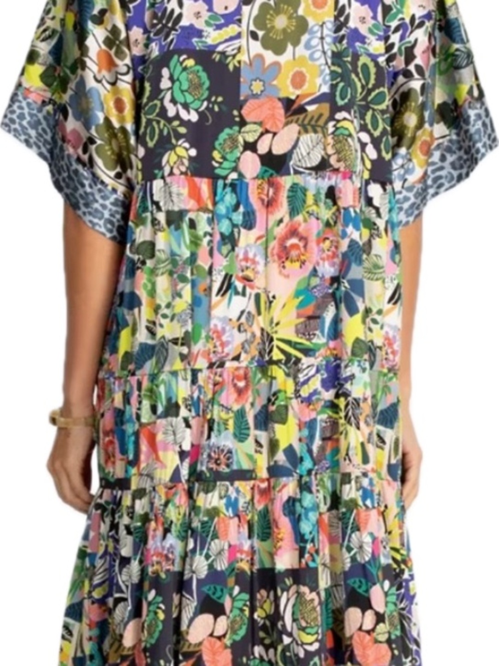 NWOT Johnny Was Chelsea Gardens Silk Kimono/Dress Oversized - Picture 9 of 12